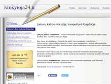 Tablet Screenshot of mokytoja24.lt